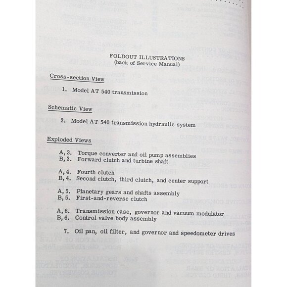 AT Series Allison Automatic Transmission Service Manual SA 1241 A 1970 - Picture 7 of 11